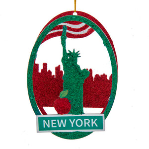 Laser Cut-Out "New York" Ornament