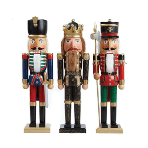 20" King and Soldier Nutcrackers, 3 Assorted