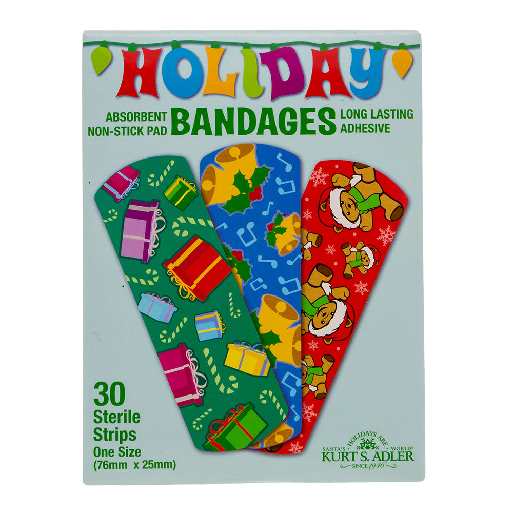 Kurt Adler Christmas box of Bandages Novelty Bandaid Stocking Stuffer, C0242