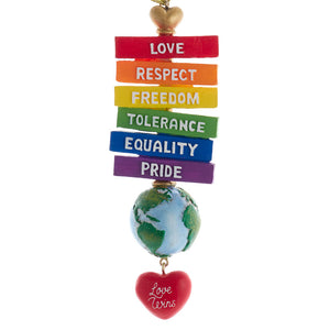 Gay Pride Sign Ornament