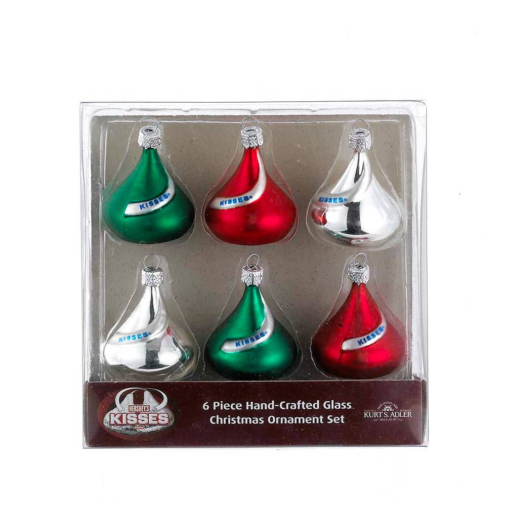 Hershey's™ Miniature Kisses Glass Ornament, 6-Piece Box Set