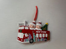 New York Tour Bus Ornament Personalization