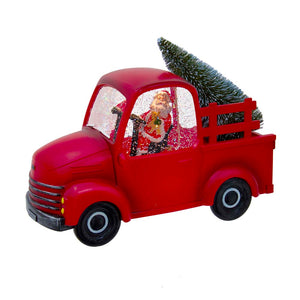9.5" Battery-Operated LED Santa Truck Water Table Piece