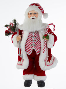 17.5" KSA Kringles Peppermint Santa