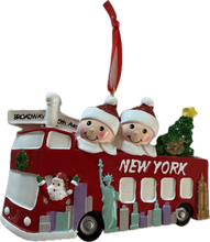 New York Tour Bus Ornament Personalization
