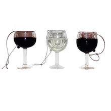 Kurt Adler Wine Glass Ornaments, 3 Assorted, T0748
