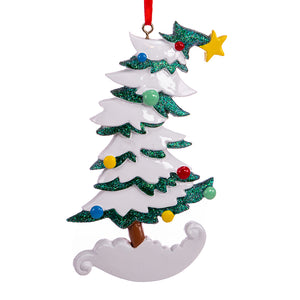 Christmas Tree ROCKEFELLER CENTER Ornament For Personalization