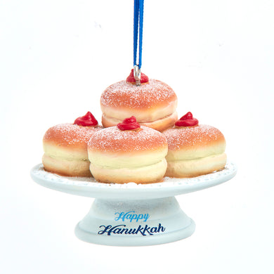 Hanukkah Jelly Donut Ornament