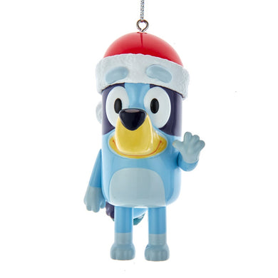 Blueyª With Santa Hat Blow Mold Ornament
