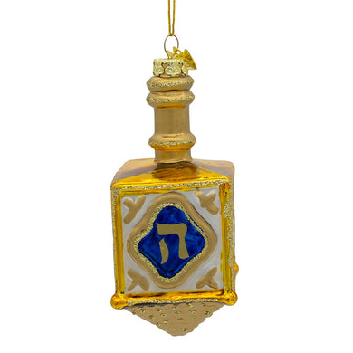 Noble Gems™  Jewish Dreidel Glass Ornament
