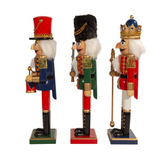 15" Red, Green and Blue King and Soldier Nutcrackers, Chooase