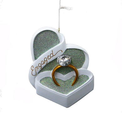 Engagement Ring Ornament For Personalization