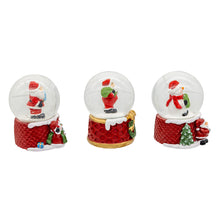 45MM Santa, Santa with Bag, Snowman Water Globe, Choose