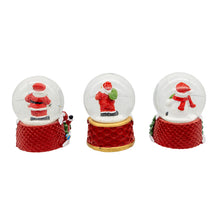 45MM Santa, Santa with Bag, Snowman Water Globe, Choose