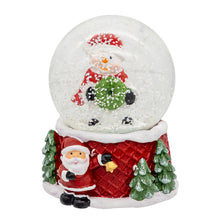 45MM Santa, Santa with Bag, Snowman Water Globe, Choose