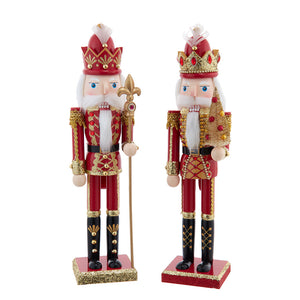 15" Red &amp; Gold Nutcrackers, CHOOSE