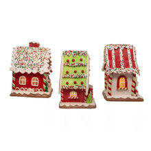 7" Battery-Operated LED Santa Gingerbread Houses, Choose from three