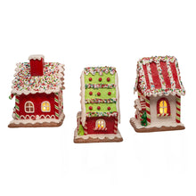 7" Battery-Operated LED Santa Gingerbread Houses, Choose from three