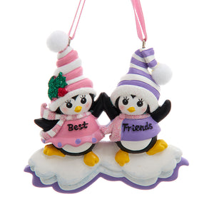 Penguin "Best Friends" Ornament For Personalization