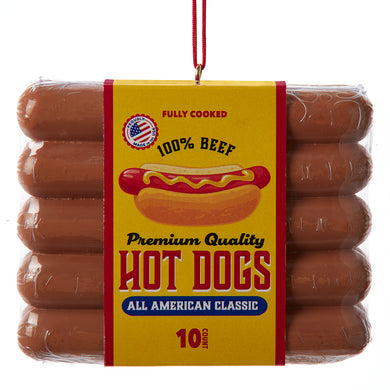 Hot Dog Package Ornament