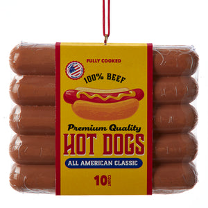 Hot Dog Package Ornament