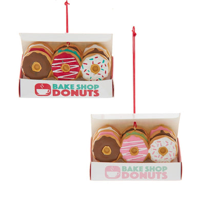 Box Of Donuts Ornaments, 2 Assorted