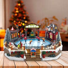 6.5" LED Musical Ice Hockey Rink Table Piece