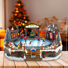 6.5" LED Musical Ice Hockey Rink Table Piece