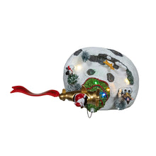 9.6" Battery Operated Multicolor LED Lighted Santa Christmas Scene Table Piece