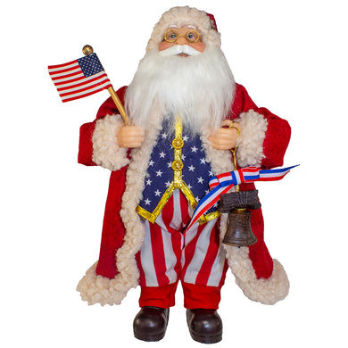 12" KSA Kringles 1776 USA American Santa Tabletop