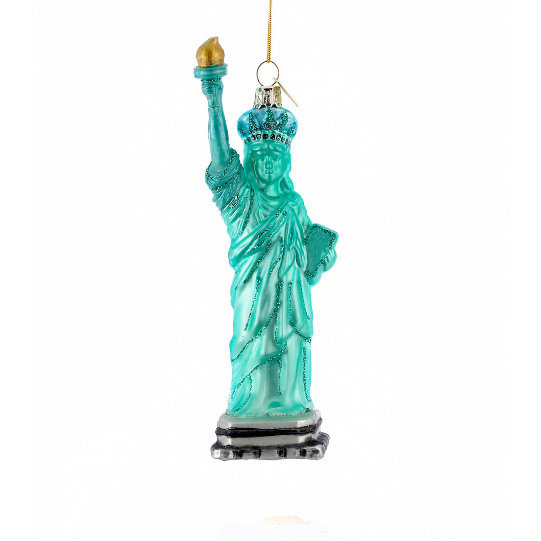 New York Statue of Liberty Noble Gem Glass Ornament, NB1008