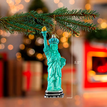 New York Statue of Liberty Noble Gem Glass Ornament, NB1008