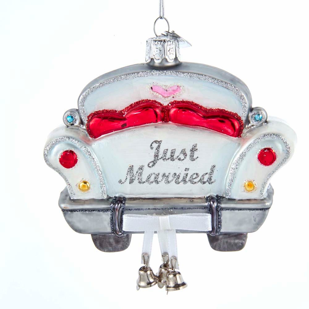 Noble Gemsª "Just Married" Car Ornament
