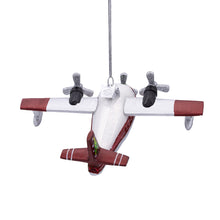 Noble Gems™ Glass Christmas Sea Plane Ornament