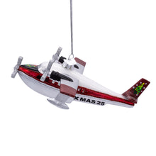 Noble Gems™ Glass Christmas Sea Plane Ornament