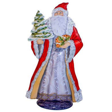 16.5" Capiz Red Santa Table Piece