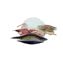 Capiz Snowman With Christmas Tree Table Piece