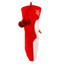 Plush Red &amp; White Snowman Stocking