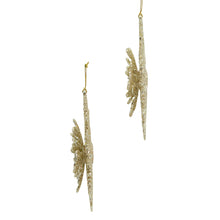 Silver and Gold Glitter Snowflake Ornament, 2 Assorted
