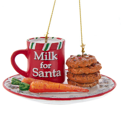 Milk and Cookies for Santa Ornament