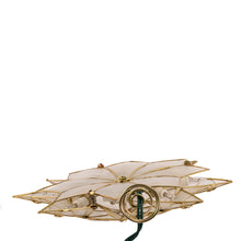 9.27" UL 10-Light Capiz Gold Star With Arabesque Decoration Treetop