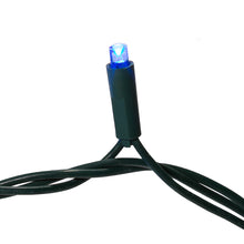 24.5' UL 50L Blue 5MM LED Green Wire Light Set