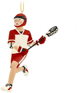 Kurt Adler Lacrosse Boy Ornament, C8191BB