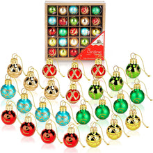 1 inch Mini Multicolor Vintage Glass Ball Ornaments - box 25