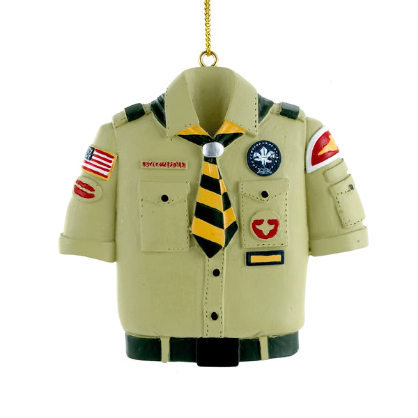 Kurt Adler Boy Scouts Of America Tan Shirt Ornament, BS4803B