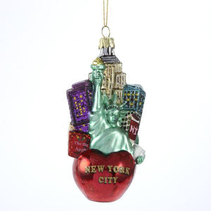 Kurt Adler New York City Cityscape Glass Ornament, C4108