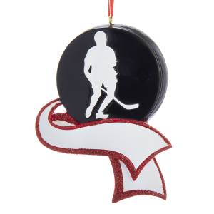 Resin Hockey Ornament for Personalization, C6452