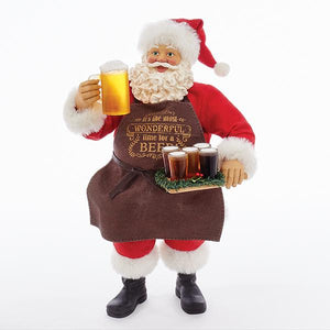 Kurt Adler 11-Inch Fabrich_ Beer Santa, C7450