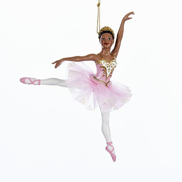 Kurt Adler African American Ballerina Ornament, C7976