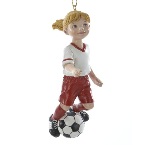 Kurt Adler Soccer Girl Ornament, C8189G